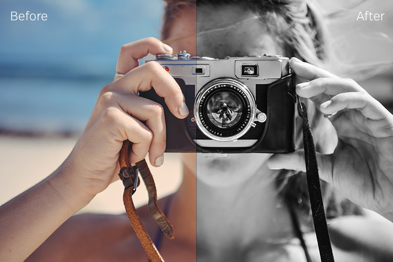 Free Black and White Lightroom Preset